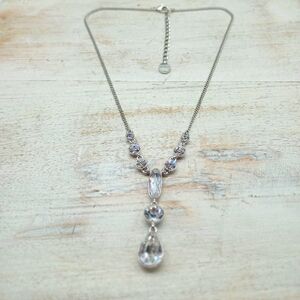 Givenchy Silver-Tone Crystal Necklace
